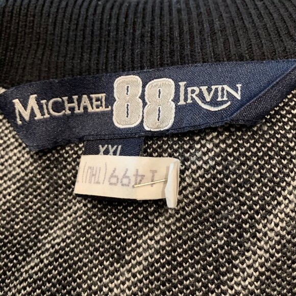 Michael Irvin 88 Sweater Mens Long Sleeve Relaxed Button Up Knit Shirt Size 2XL - Picture 2 of 6